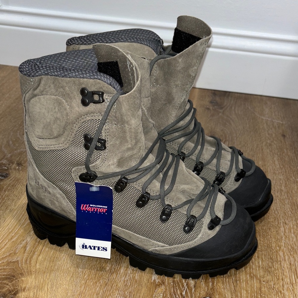 Bates Taupe Suede Tactical Hiking Boots